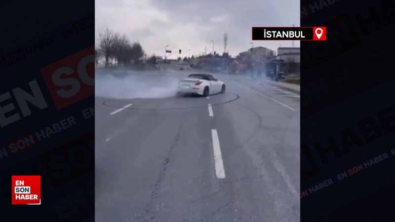 Küçükçekmece'de drift yapan sürücüye 57 bin 318 lira para cezası