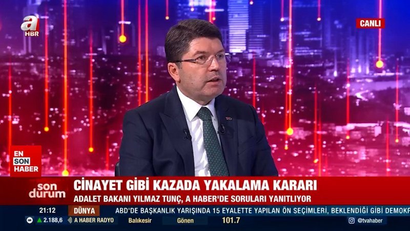Bakan Tunç: Sanığın Mısır'dan iadesini talep edeceğimiz süreç başladı