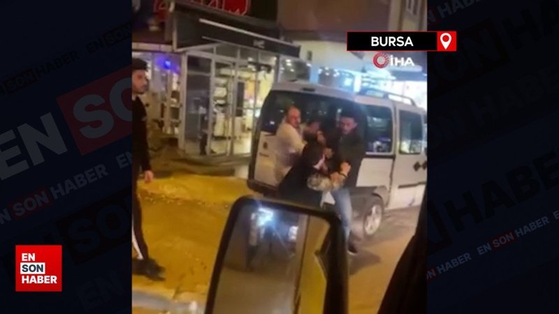 Bursa'da alacak verecek meselesi: Cadde boks ringine döndü