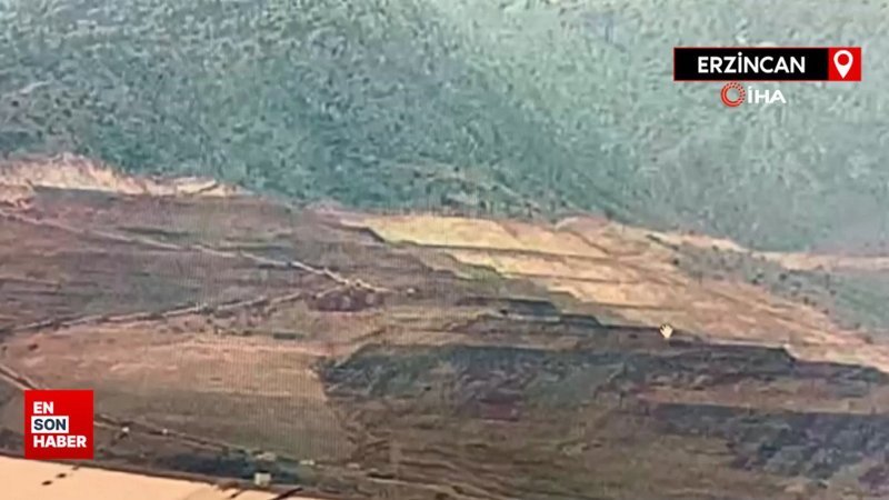 Erzincan'daki toprak kaymasına ait yeni görüntü ortaya çıktı