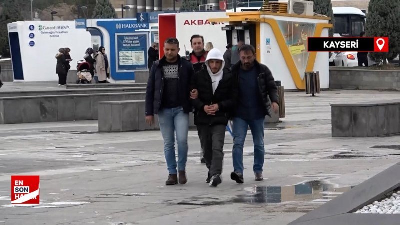 Kayseri'de katil zanlısının rahatlığı pes dedirtti