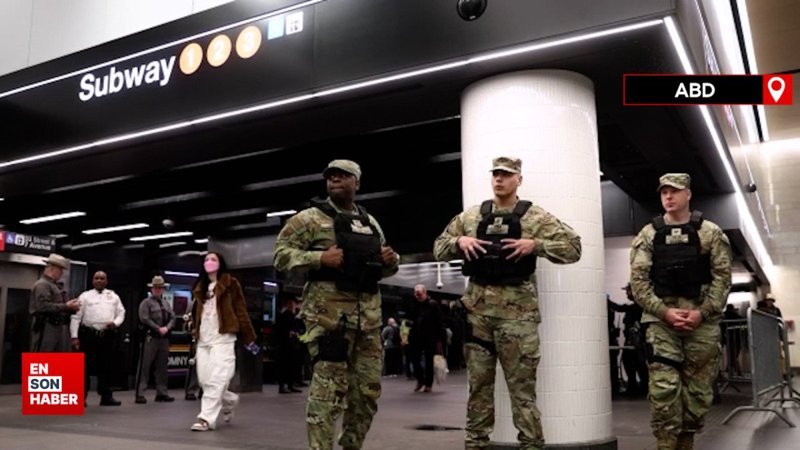 ABD’de Ulusal Muhafızlar New York Metrosu’nda