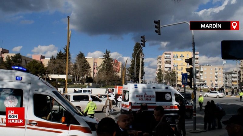 Mardin’de duruşma sonrası adliye önünde silahlı ve bıçaklı kavga