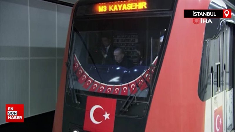 Cumhurbaşkanı Erdoğan İstanbul'da yeni metro hattının test sürüşünü yaptı