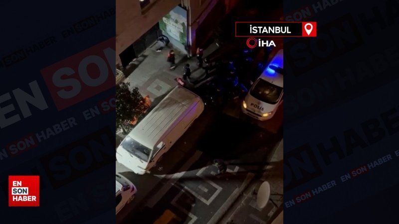 Kağıthane’de kıraathanede bekçilere şişeli saldırı