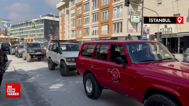 Oğuz Murat Acı'nın sevenleri araçlarla 