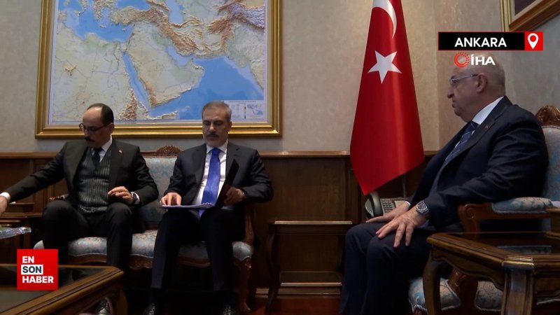 Milli Savunma Bakanı Güler, Dışişleri Bakanı Fidan ve MİT Başkanı Kalın görüştü