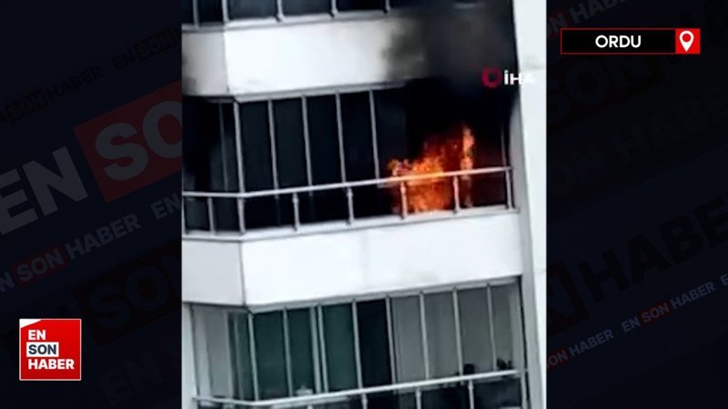 Ordu'da küçük çocuğun akülü arabası alev aldı