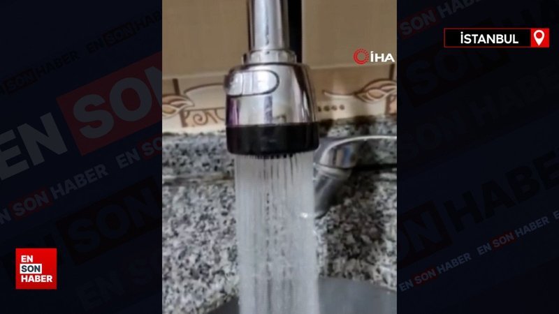 Sultangazi'de İSKİ'nin şebeke suyundaki ağır koku vatandaşları tedirgin ediyor