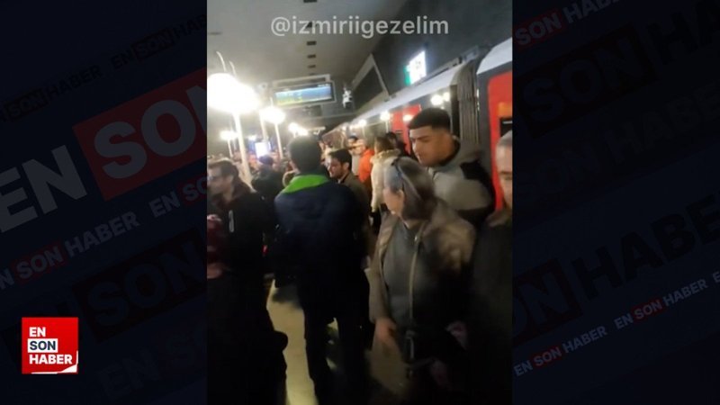 İzmir'de metro seferleri aksadı: Vatandaşlar işe geç kaldı