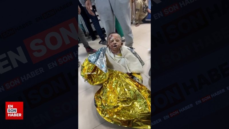 Gazze'de kimyasal silahla yaralanan küçük kızın çığlıkları yürek yaktı