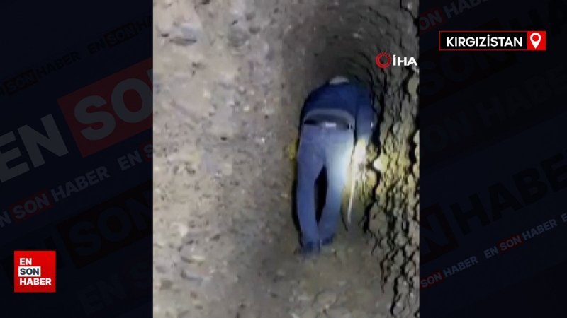 Kırgızistan'da bir evde Özbekistan'a uzanan 130 metrelik gizli tünel bulundu