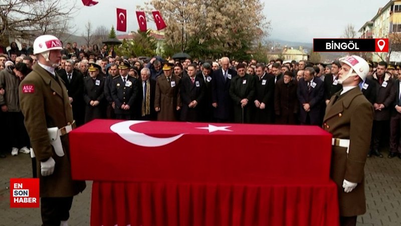 Şehit Tabip Teğmen Hulusi Elçi, son yolculuğuna uğurlandı