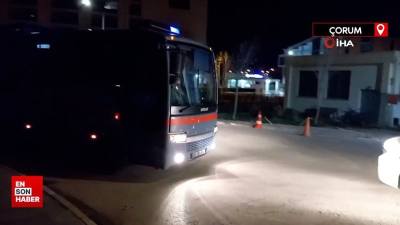 Çorum'da mahkum yatağını ateşe verdi