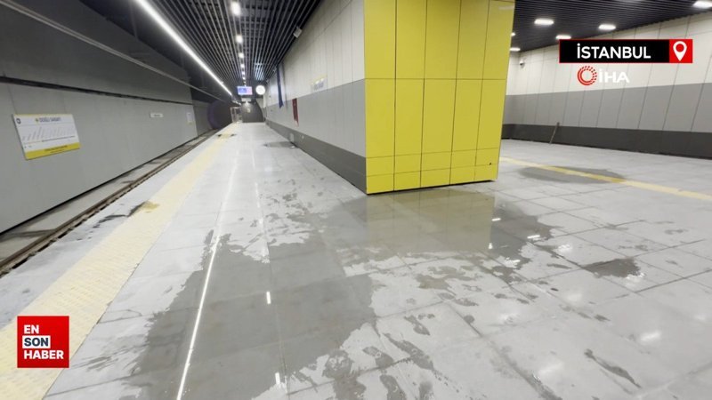 İBB’nin açtığı metronun tavanından lağım suyu akıyor, asansör çalışmıyor