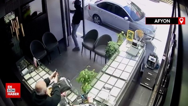 Afyonkarahisar'da bir kuyumcudaki soygun girişimi