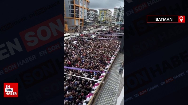 Batman'da çeyiz evi açılışına 'indirim' izdihamı engeli