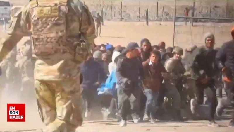 Göçmenler bariyerleri aşınca ABD sınırı karıştı