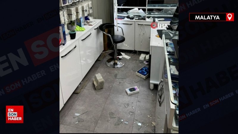 Malatya'da depremzede esnafı bu kez hırsızlar yıktı: Hırsızlık anları kamerada