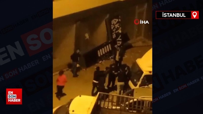 Esenyurt'ta boşanma aşamasındaki çiftin aileleri birbirine girdi