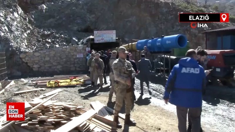 Elazığ’da maden ocağında göçük