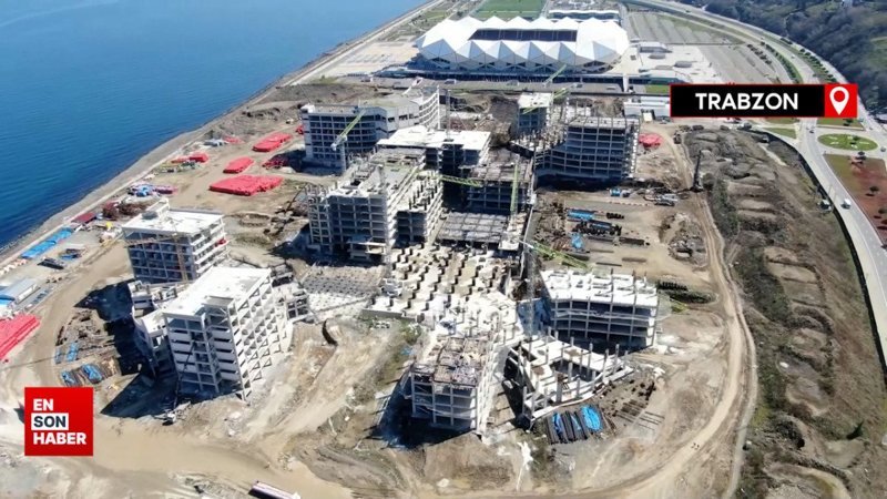 Trabzon Şehir Hastanesi’nin kaba inşaatı tamamlandı