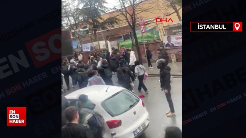 Avcılar'da liseliler arasında bıçaklı kavga