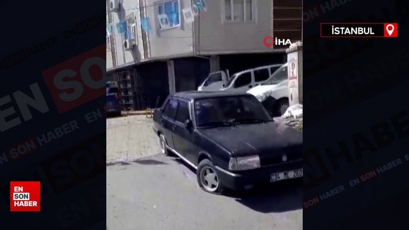 Beyoğlu'nda araçların lastiklerini bıçakla patlattı