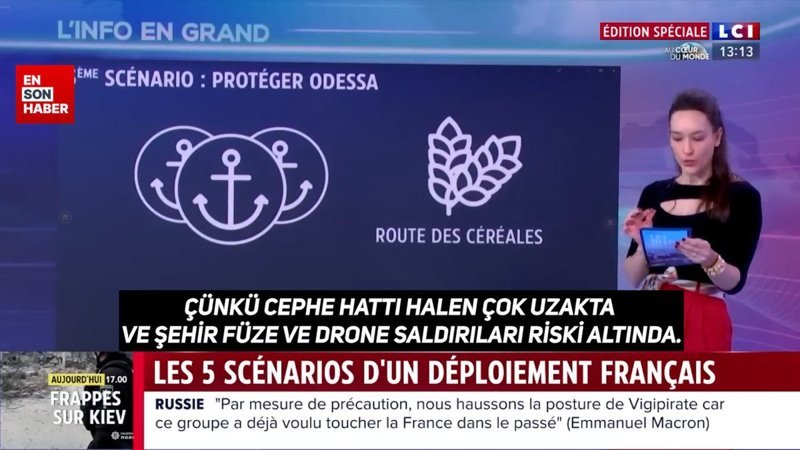 Fransız TV'sinde Ukrayna'da asker konuşlandırma ve çatışma senaryoları