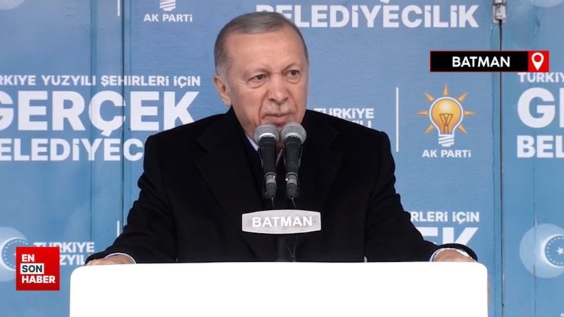 Cumhurbaşkanı Erdoğan'a Batman'da 'serok Erdoğan' tezahüratı