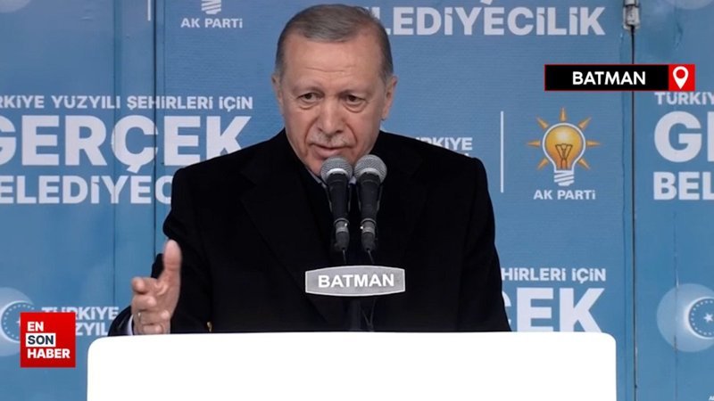Cumhurbaşkanı Erdoğan'dan Batman'da ekonomiye dair net mesaj