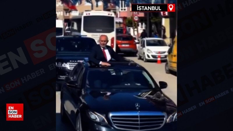 Pendik'te muhtar adayının çakarlı konvoyuna ceza