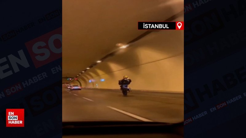 Sarıyer’de motosikletinin tehlikeli yolculuğu