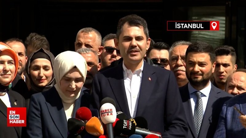 Murat Kurum oy kullandıktan sonra gazetecilerin sorularını yanıtladı