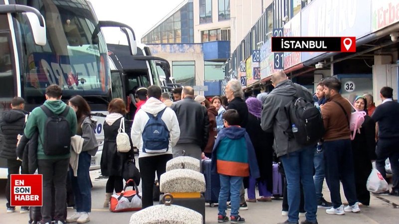 Otogarda bayram yoğunluğu devam ediyor