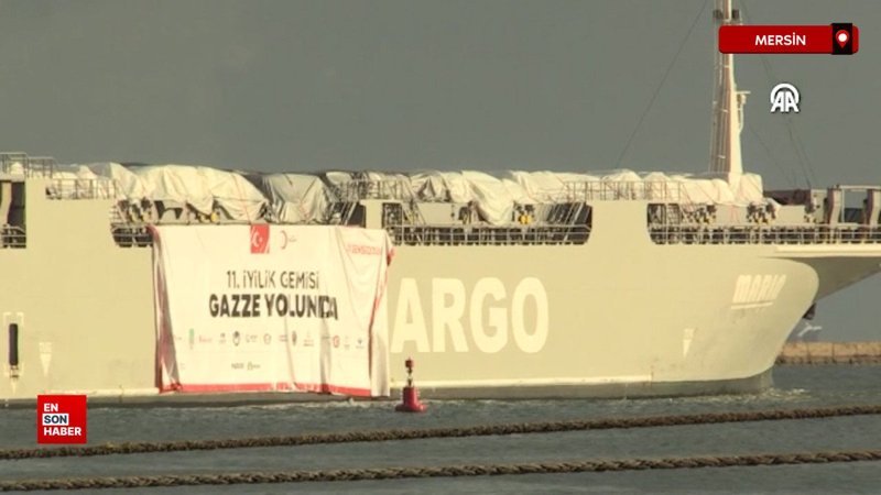 Gazze'ye insani yardım ulaştıracak gemi uğurlandı