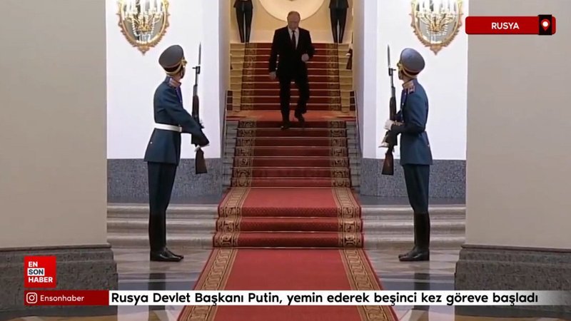 Putin'in merdiven görüntüleri gündem oldu