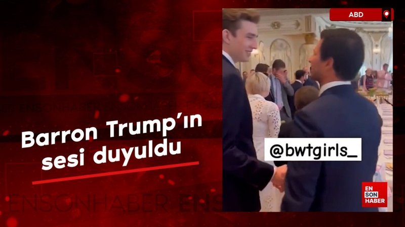 Barron Trump'ın sesi duyuldu