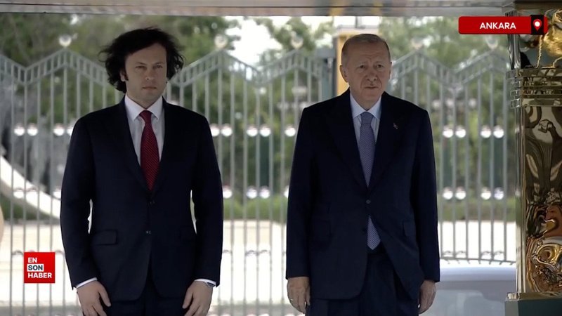 Cumhurbaşkanı Erdoğan, Gürcistan Başbakanı Kobahidze'yi ağırladı