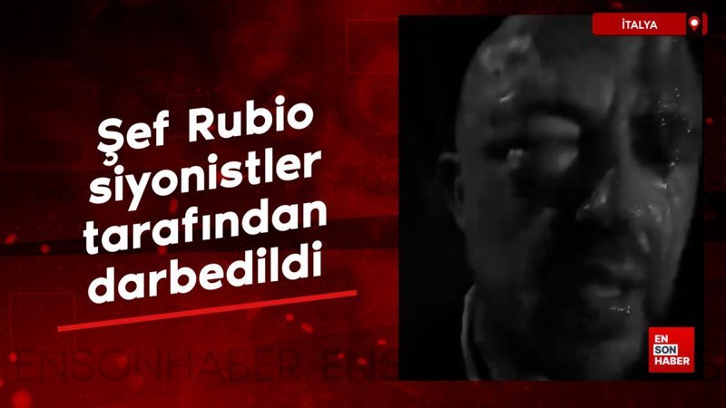 İtalya'da Filistin destekçisi Şef Rubio, siyonist bir grup tarafından darbedildi