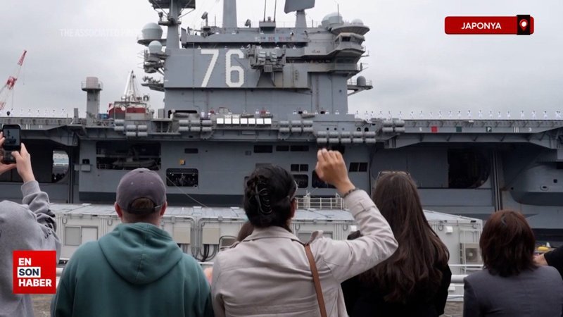 ABD uçak gemisi, Japonya'dan ayrıldı