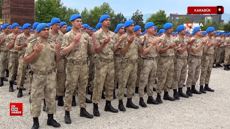 Karabük'te komandolar dualarla mezun oldu