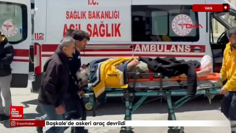 Van Başkale'de askeri araç devrildi: Yaralılar var