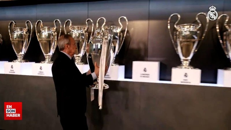 Şampiyonlar Ligi kupası Real Madrid'in müzesinde