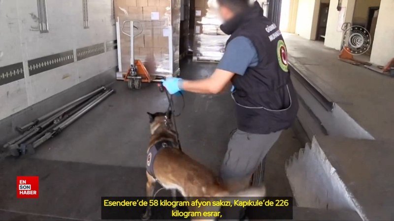 Esendere, Kapıkule ve Dilucu'nda toplam 357 kilo uyuşturucu yakalandı