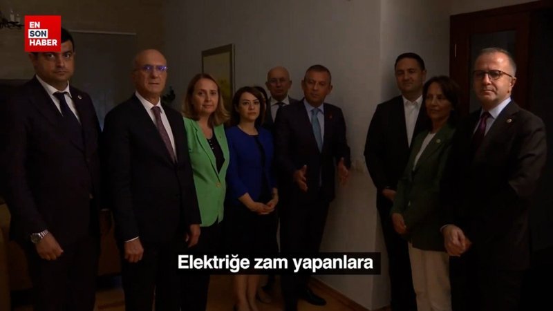 Özgür Özel’in ışık kapat aç eylemi