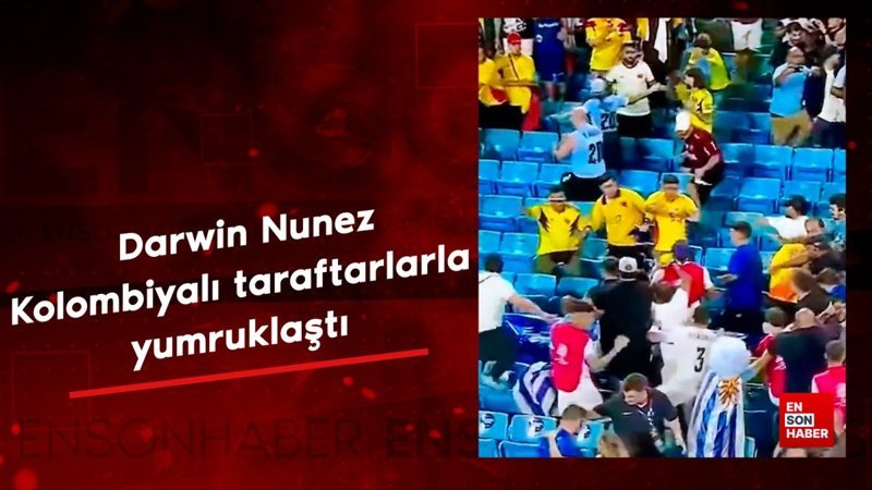 Darwin Nunez taraftarlarla yumruklaştı