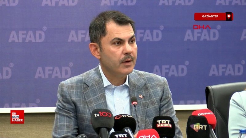 Murat Kurum Gaziantep'te: 11 ilde 276 bin konut inşası sürüyor
