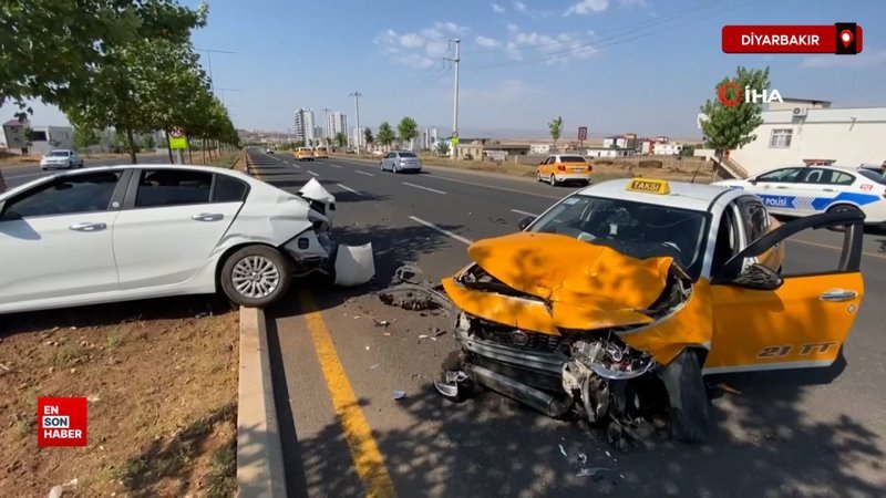Diyarbakır’da kızını sınava götüren aile kaza yaptı