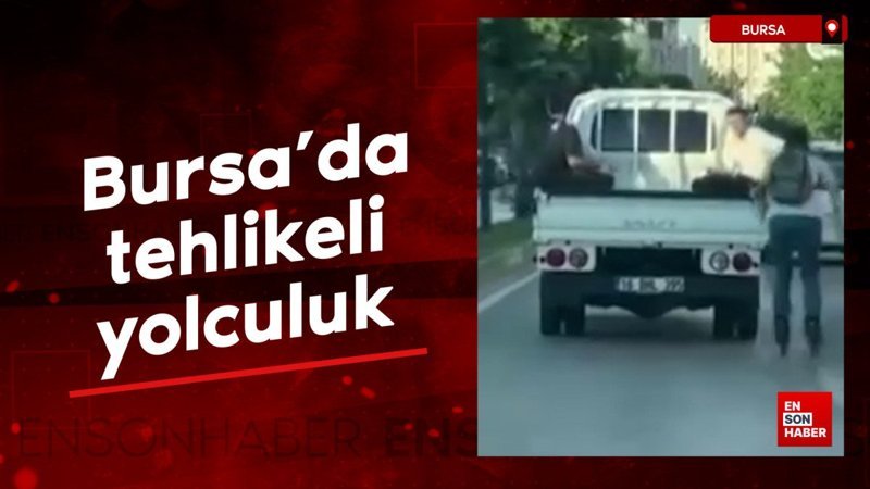 Bursa'da tehlikeli yolculuk 'pes' dedirtti